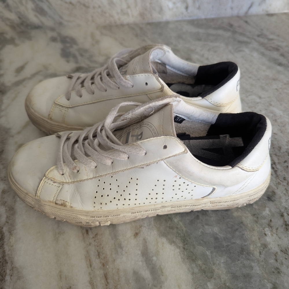 P448 Off-White Sneakers with Accents - Picture 2 of 5